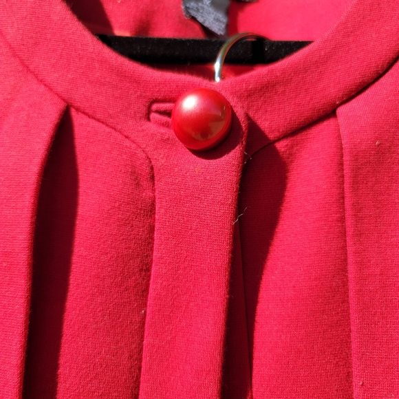 PRINTINE 80% COTTON A Line Stretch comfy womens 2 pc dress suit plus size - Picture 4 of 16